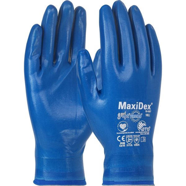 PIP MaxiDex™ 19-007 - Seamless Knit Nylon Glove with Nitrile Coating