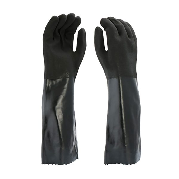 PIP® 1087RF - PVC Dipped Glove with Interlock Liner and Rough Sandy Finish - 18" Length