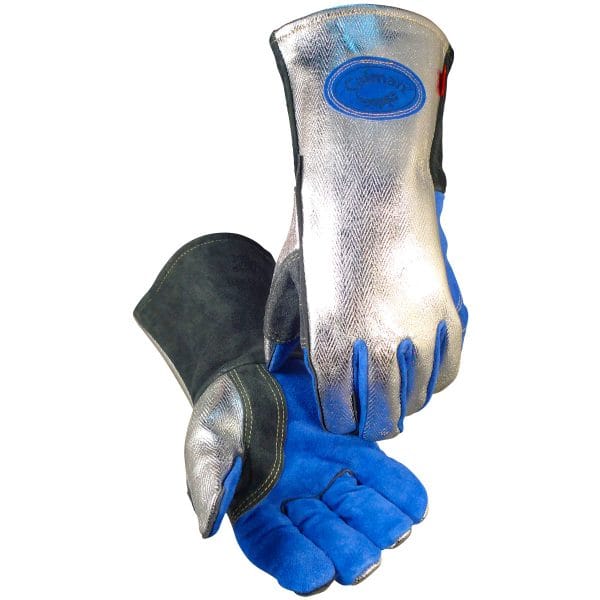 Caiman® 1524 - Premium Split Cowhide MIG/Stick Welder's Glove with Wool Lining and Aluminized Rayon Back/Thumb