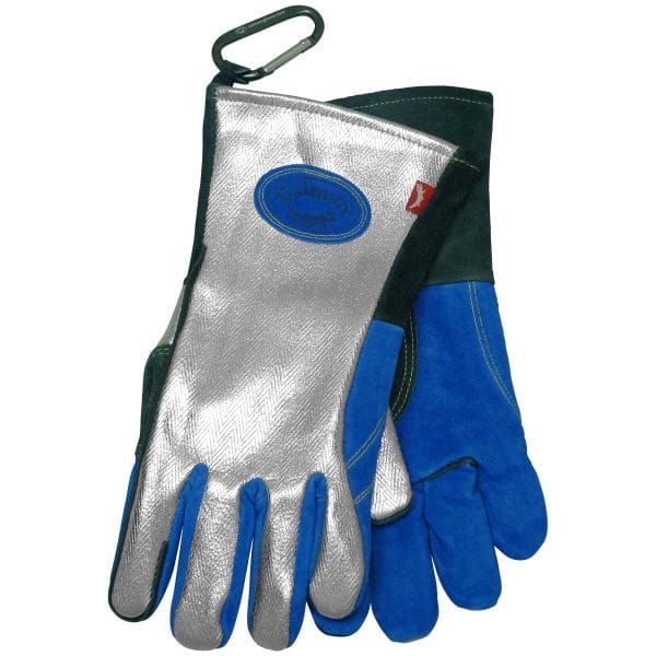 Caiman® 1524 - Premium Split Cowhide MIG/Stick Welder's Glove with Wool Lining and Aluminized Rayon Back/Thumb - Image 6