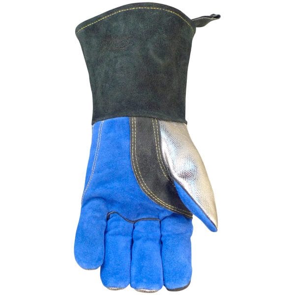 Caiman® 1524 - Premium Split Cowhide MIG/Stick Welder's Glove with Wool Lining and Aluminized Rayon Back/Thumb - Image 4