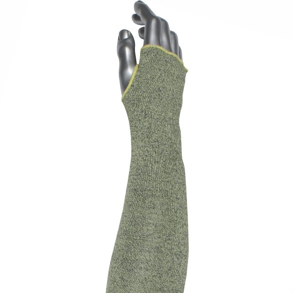 Kut Gard® 10-SATA/HAFR-T - Single-Ply ATA® Hide-Away™ FR / Aramid Blended Sleeve with Thumb Hole