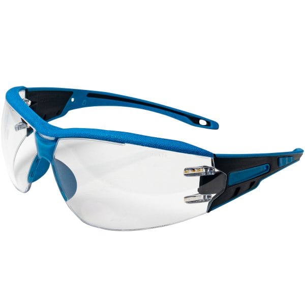 Captain™ 250-46-D520 - Metal Detectable Rimless Safety Glasses with Clear Lens and Anti-Scratch / Fogless® 3Sixty™ Coating