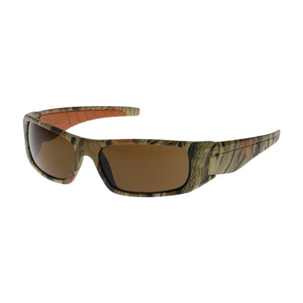 Squadron™ 250-53-1024 - Full Frame Safety Glasses with Camouflage Frame, Brown Lens and Anti-Scratch / Anti-Fog Coating