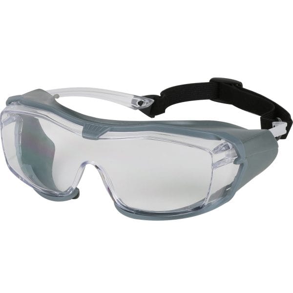 OverSeal™ 250-96-1520 - OTG Safety Glasses with Rubber Gasket, Headband, Clear Lens and Fogless® 3Sixty™ Coating