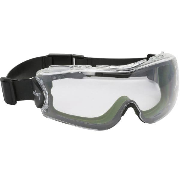 Mission™ 251-63-0520-RHB - Indirect Vent Goggle with Green Body, Clear Lens and FogLess® 3Sixty™ Coating  - Neoprene Strap