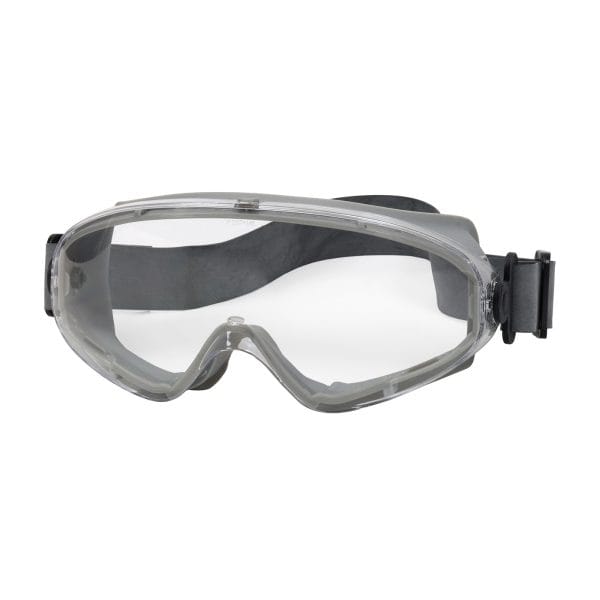 Fortis™ II251-80-0020-RHB - Indirect Vent Goggle with Light Gray Body, Clear Lens and Anti-Scratch / Anti-Fog Coating  - Neoprene Strap