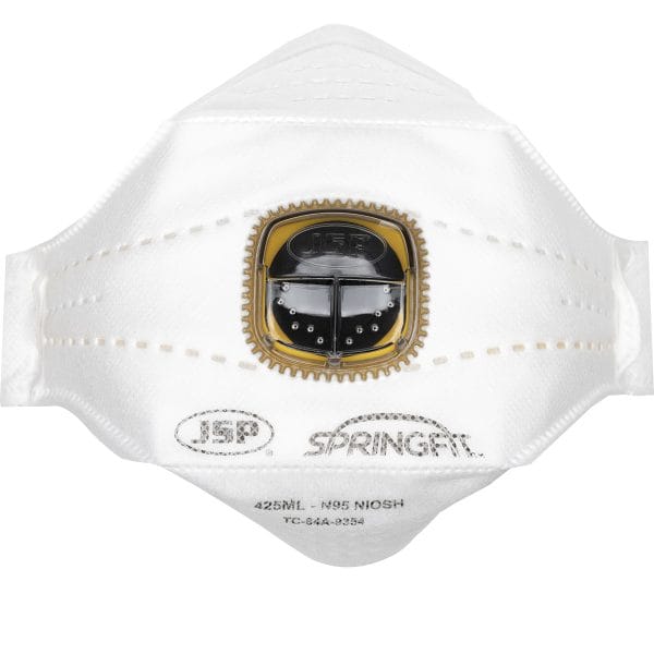 Springfit™ 272-RPD425N95 - Premium N95 Flat Fold Disposable Respirator with Valve - 10 Pack