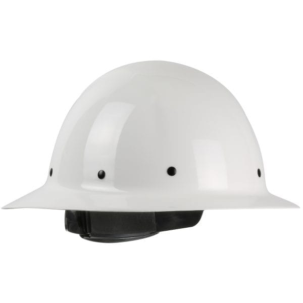 Wolfjaw™ 280-HP1481R - Full Brim Smooth Dome Hard Hat with Fiberglass Resin Shell, 8-Point Riveted Textile Suspension and Wheel-Ratchet Adjustment - Image 4