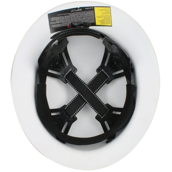 Wolfjaw™ 280-HP1481R - Full Brim Smooth Dome Hard Hat with Fiberglass Resin Shell, 8-Point Riveted Textile Suspension and Wheel-Ratchet Adjustment - Image 8