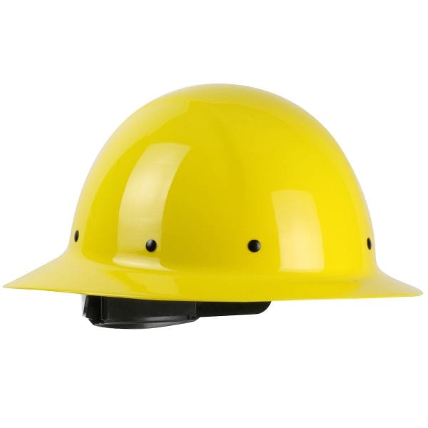 Wolfjaw™ 280-HP1481R - Full Brim Smooth Dome Hard Hat with Fiberglass Resin Shell, 8-Point Riveted Textile Suspension and Wheel-Ratchet Adjustment - Image 9