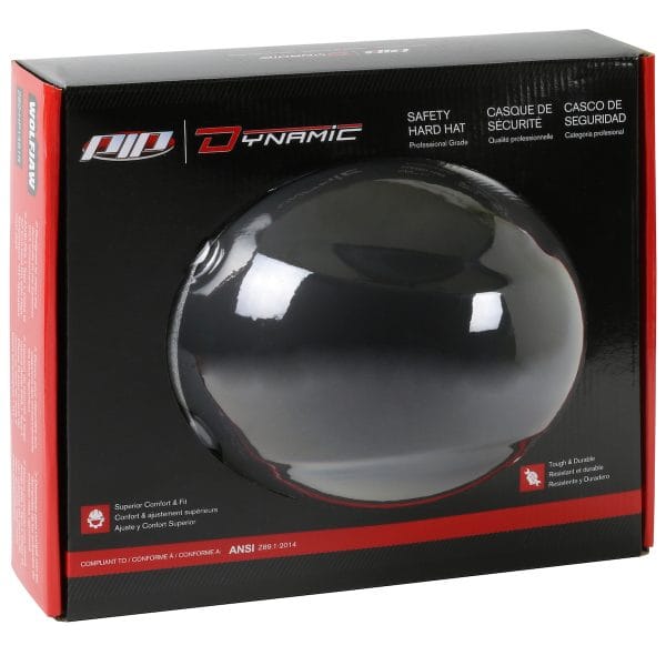 Wolfjaw™ 280-HP1481R - Full Brim Smooth Dome Hard Hat with Fiberglass Resin Shell, 8-Point Riveted Textile Suspension and Wheel-Ratchet Adjustment - Image 2