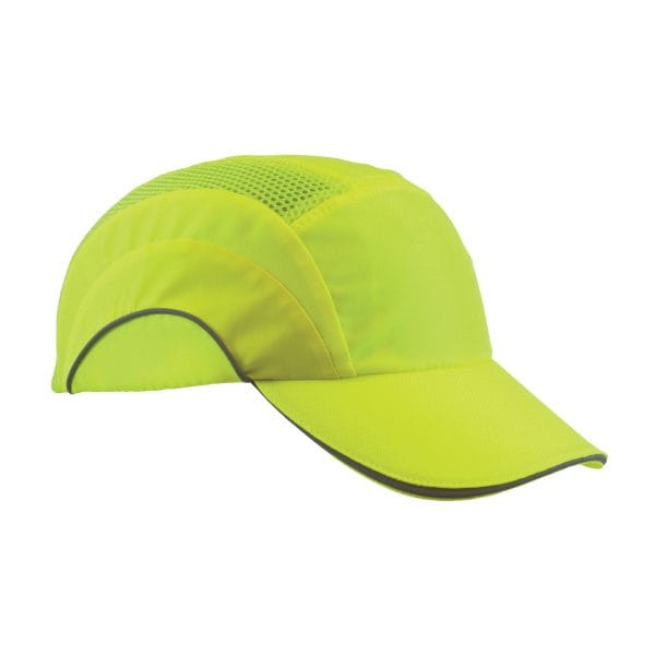 HardCap A1+™ 282-ABR170-LY - Hi-Vis Baseball Style Bump Cap with HDPE Protective Liner and Adjustable Back