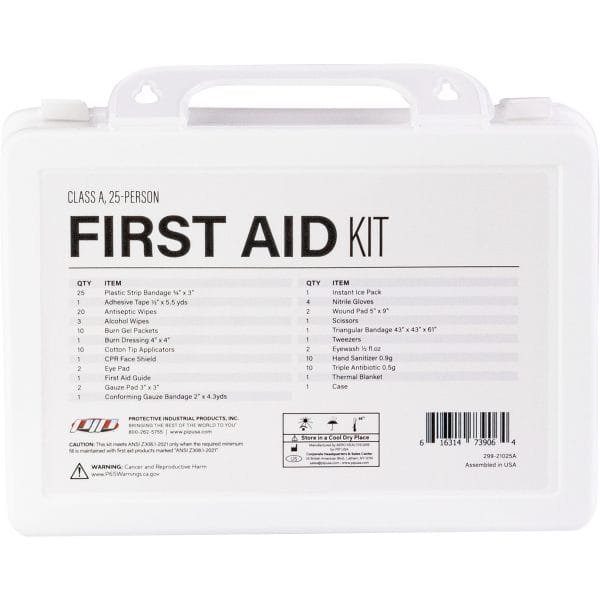 PIP® 299-21025A - ANSI Class A Waterproof First Aid Kit - 25 Person - Image 2