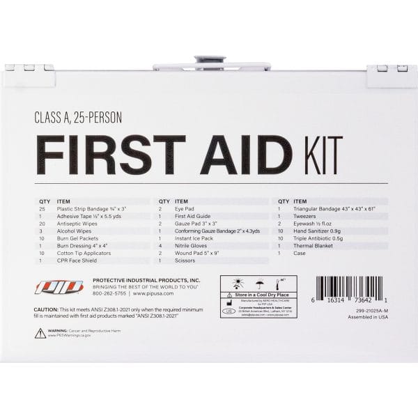 PIP® 299-21025A-M - ANSI Class A First Aid Kit - 25 Person - Image 2