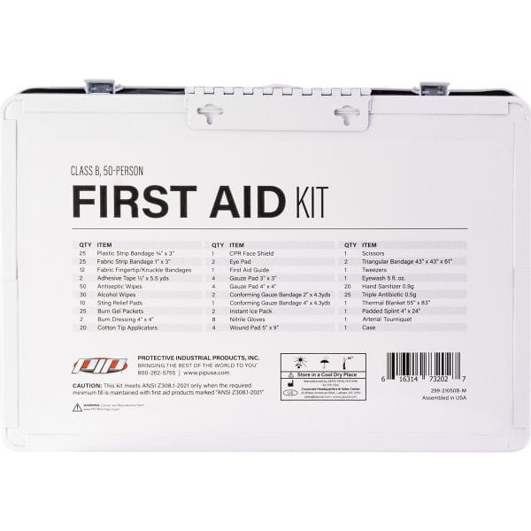 PIP® 299-21050B-M - ANSI Class B Metal First Aid Kit - 50 Person - Image 2