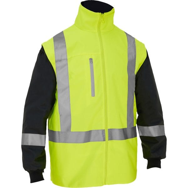 Bisley® 333M6375H - 5-in-1 Class 3 Ripstop Jacket with Zip-Out Class 2 Inner Jacket - Image 3