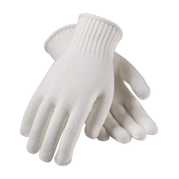 PIP® 35-CB110 - Medium Weight Seamless Knit Cotton/Polyester Glove - White - Image 2