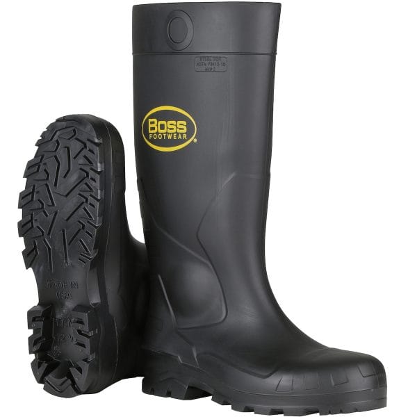 Boss® Footwear382-810 - 16" Black PVC Steel Toe Boot