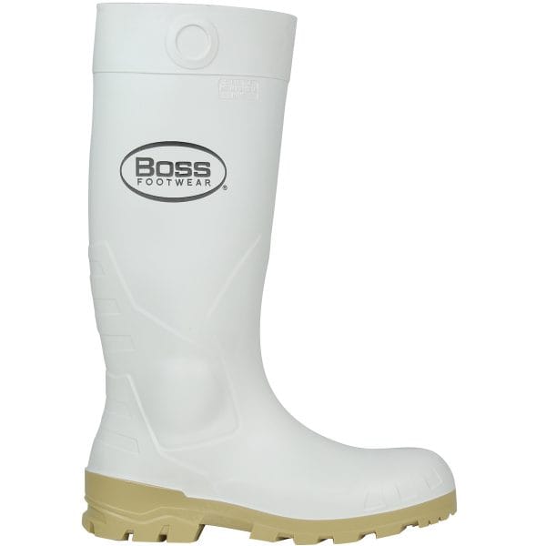 Boss® Footwear382-910 - 16" White PVC Steel Toe Boot - Image 2