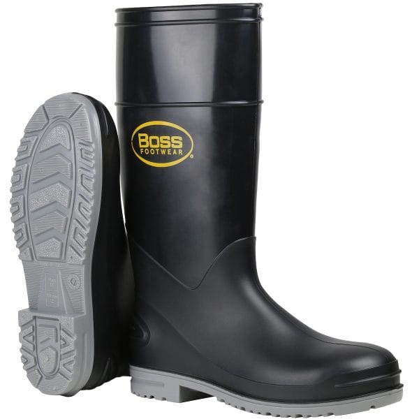 Boss® Footwear383-890 - 16" Black Polyblend Steel Toe and Shank Boot
