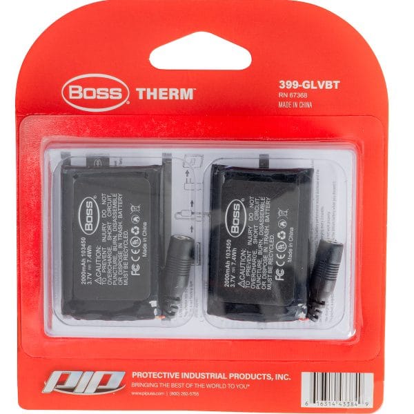 Boss® 399-GLVBT - Therm™ Heated Glove Liner Replacement Batteries - Two Pack