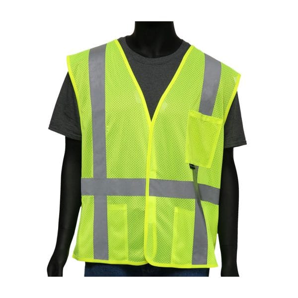 Viz-Up™ 47217 - ANSI Type R Class 2 FR Treated Three Pocket Mesh Vest