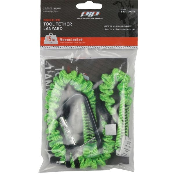 PIP® 533-100011 - Single Leg Tool Tethering Lanyard - 10 lbs. maximum load limit - Retail Packaged - Image 2