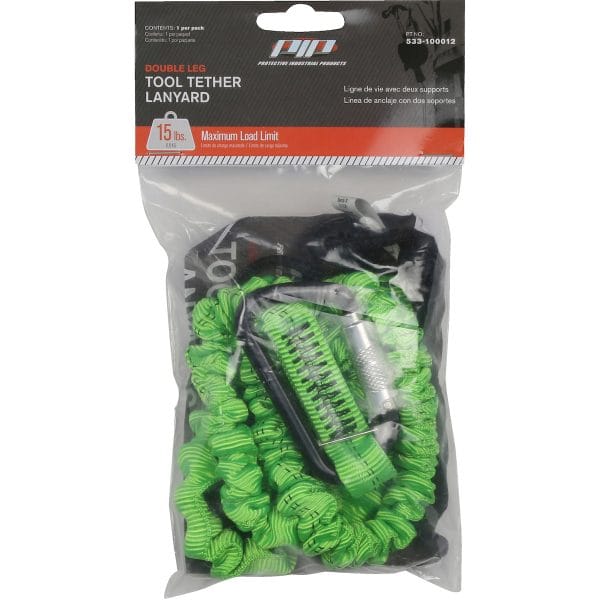 PIP® 533-100012 - Double Leg Tool Tethering Lanyard - 10 lbs. maximum load limit - Retail Packaged - Image 2