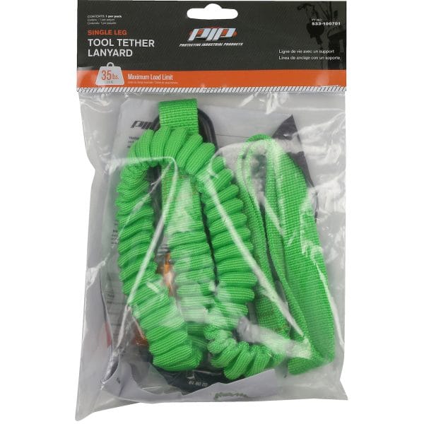 PIP® 533-100701 - Single Leg Tool Tethering Lanyard - 22 lbs. maximum load limit - Retail Packaged - Image 2
