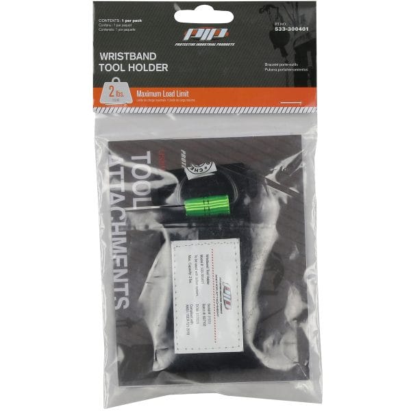 PIP® 533-300401 - Wristband Tool Holder - 2 lbs. maximum load limit - Retail Packaged - Image 2