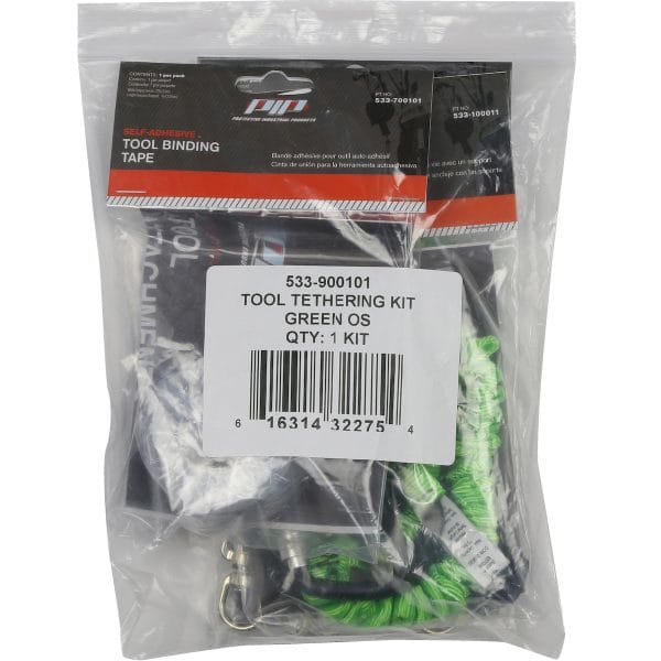 PIP® 533-900101 - Tool Tethering Kit - includes single leg lanyard, tool connectors, and tool tape - Retail Packed - Image 2