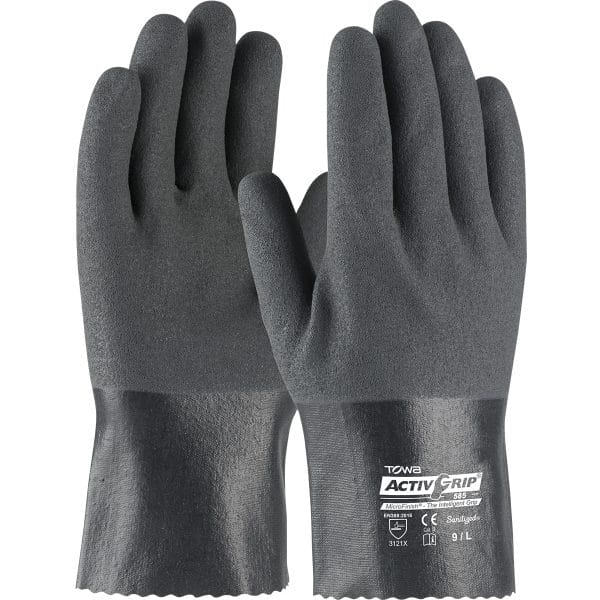 ActivGrip™ 56-AG585 - Nitrile Coated Glove with Cotton Liner and MicroFinish Grip - 10"