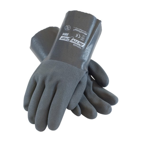 ActivGrip™ 56-AG586 - Nitrile Coated Glove with Cotton Liner and MicroFinish Grip - 12" - Image 2