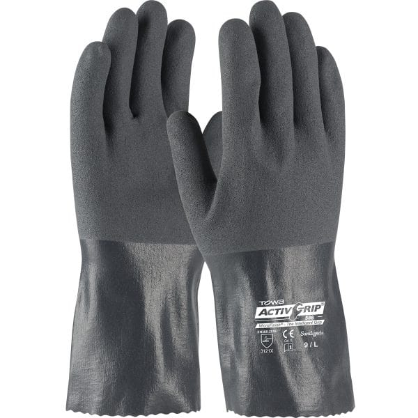 ActivGrip™ 56-AG586 - Nitrile Coated Glove with Cotton Liner and MicroFinish Grip - 12"