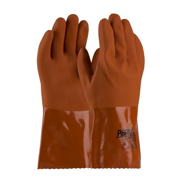 PermFlex® 58-8651 - Cold Resistant PVC Glove with Seamless Liner and Rough Coating - 12"