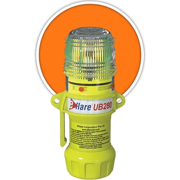 Eflare® 939-UB280-A - 6" Safety & Emergency Beacon - Flashing / Steady-On Amber