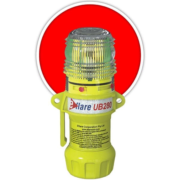 Eflare® 939-UB280-R - 6" Safety & Emergency Beacon - Flashing / Steady-On Red