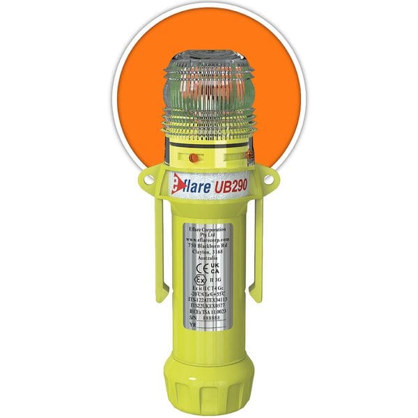 Eflare® 939-UB290-A - 8" Safety & Emergency Beacon - Flashing / Steady-On Amber
