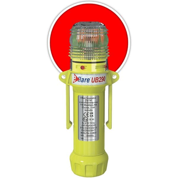 Eflare® 939-UB290-R - 8" Safety & Emergency Beacon - Flashing / Steady-On Red