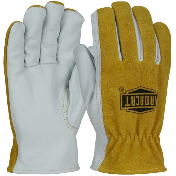 Ironcat® 9444 - AR Top Grain Cowhide Leather Drivers Glove with Split Cowhide Back and Para-Aramid Lining - Keystone Thumb