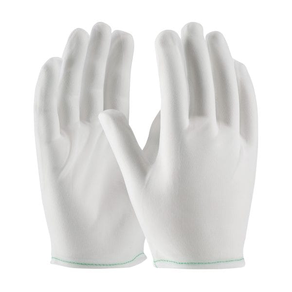 CleanTeam® 98-740 - 40 Denier Tricot Inspection Glove with Rolled Hem Cuff - Men's