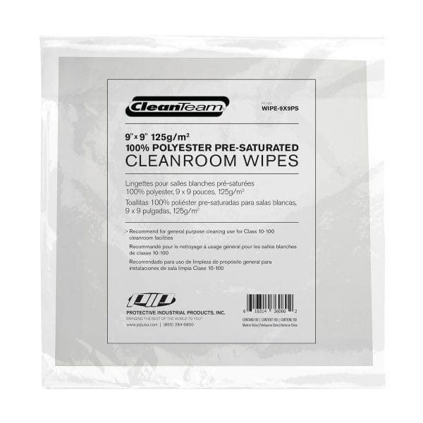 CleanTeam® WIPE-9x9PS - 9" x 9" Pre-saturated Wipe - Image 2