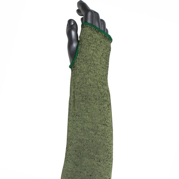 Kut Gard® S10ATAFR/5HA-EW-ES6T - Single-Ply ATA® Hide-Away™ FR / Modacrylic Blended Sleeve with Thumb Hole - Wide Width