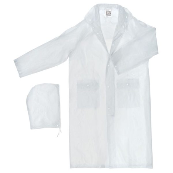 MCR Safety® Squall 072C - Waterproof Poncho - 0.20 mm - Clear - Image 2