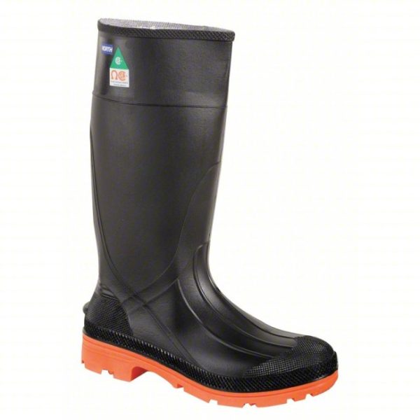 Servus 75145C - Black PVC Full Safety Steel Toe and Midsole Knee Boot