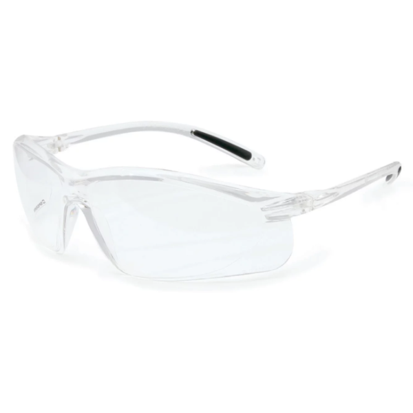 Honeywell Uvex A700 - Rimless Safety Glasses with Clear Temple, Clear Lens and Anti-Scratch Coating